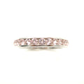 Erica Ring: Three Quarter Morganite Eternity Ring - Lush and Company