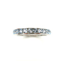 Erica Ring: Three Quarter Blue Spinel Eternity Ring - Lush and Company