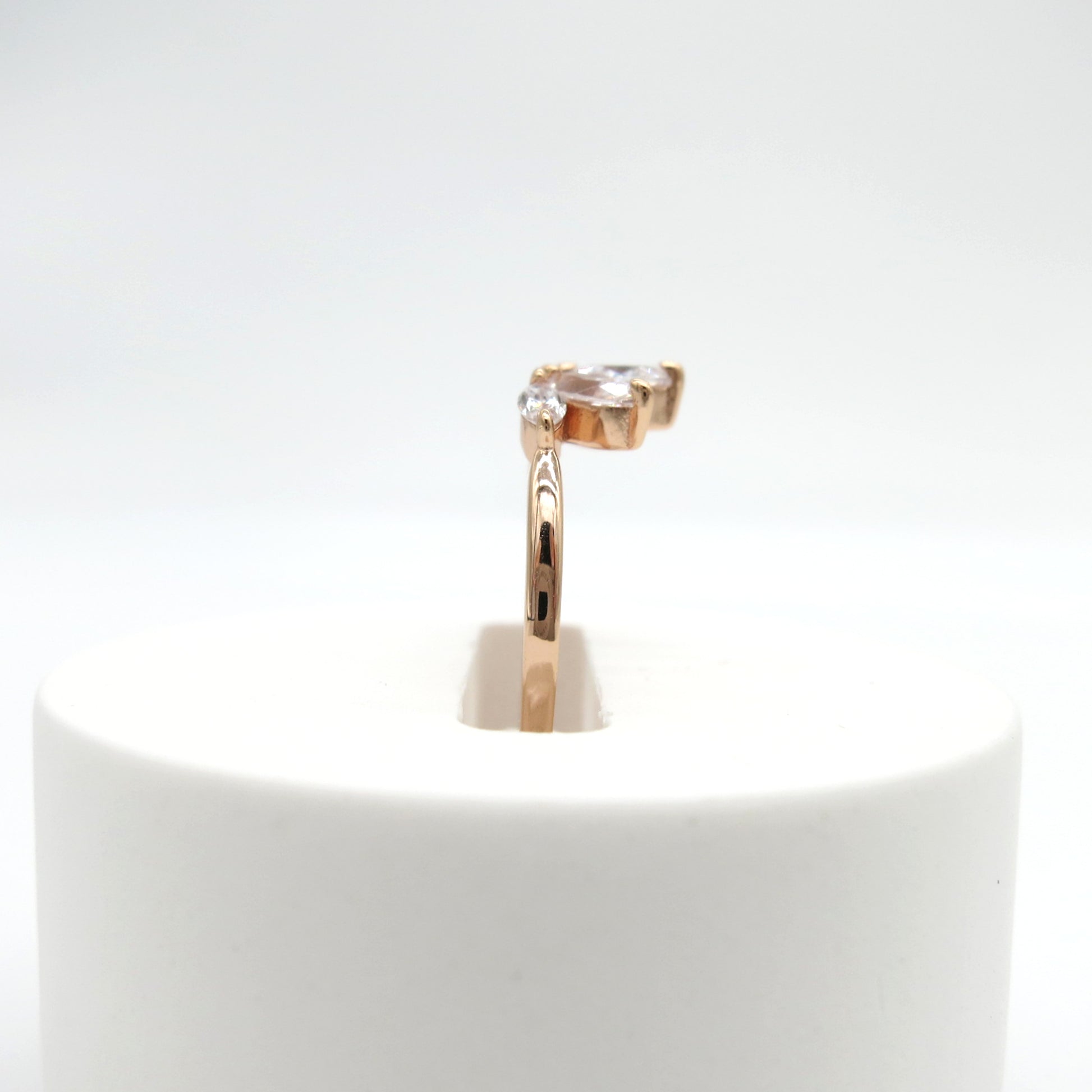 Diana: Crown Stacking Diamond Ring - Lush and Company