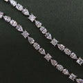 Penelope: Mixed Shape Diamond Tennis Bracelet - Lush and Company