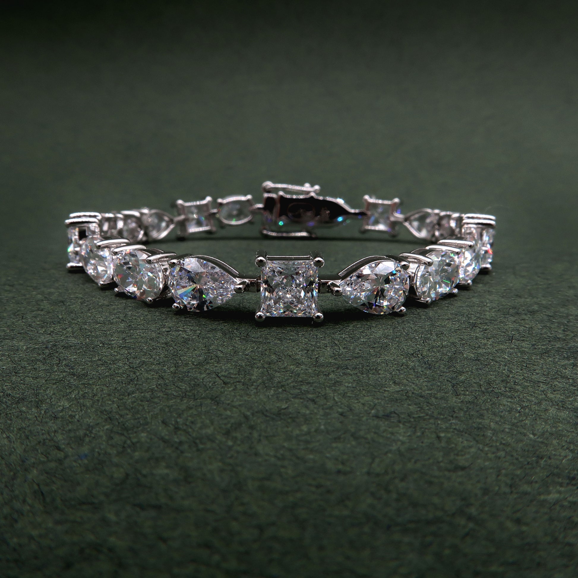 Penelope: Mixed Shape Diamond Tennis Bracelet - Lush and Company