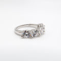 Sofia: 2.5 Carat Round Diamond Half Eternity Ring - Lush and Company