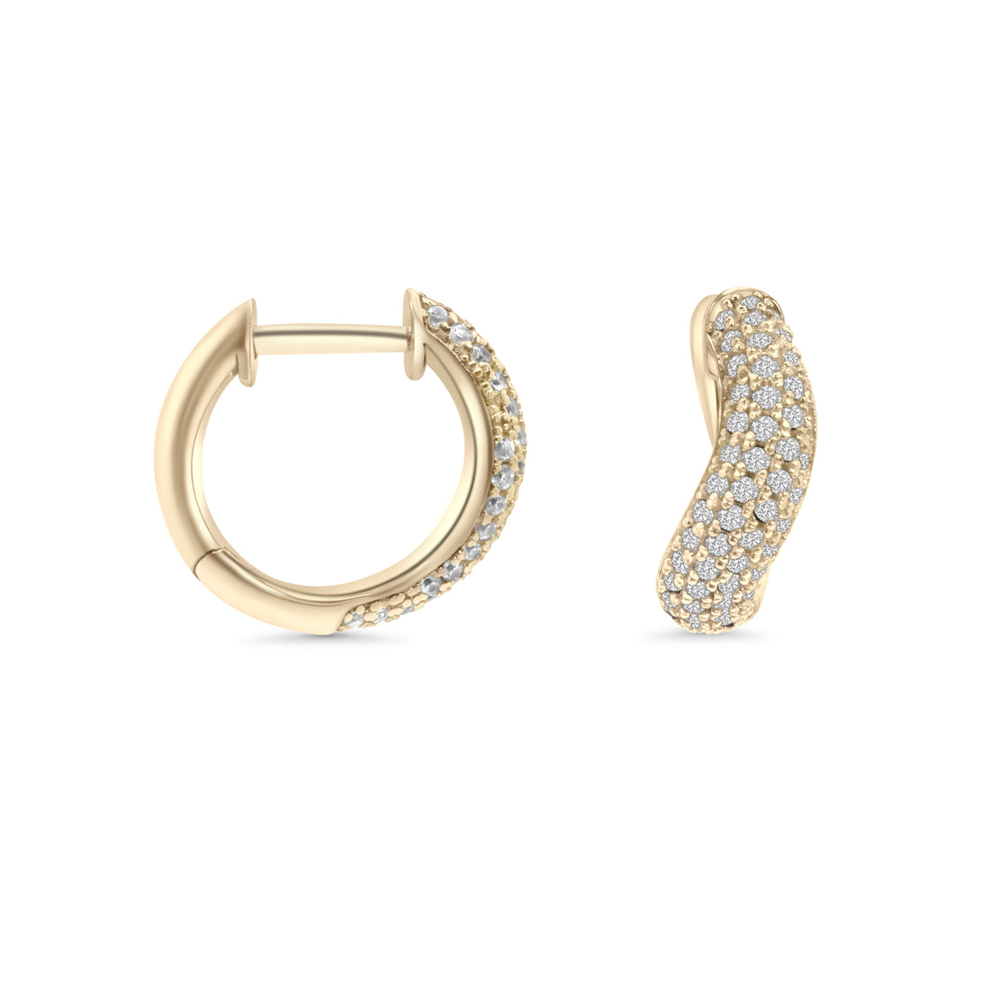 Serpentina Earrings – Pavé