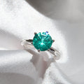 Erica Ring: Three Quarter Paraiba Tourmaline Eternity Ring - Lush and Company