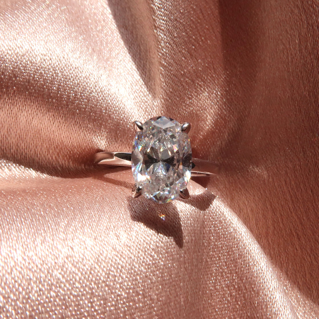 Elizabeth: 2 Carat Oval Diamond Solitaire Ring - Lush and Company